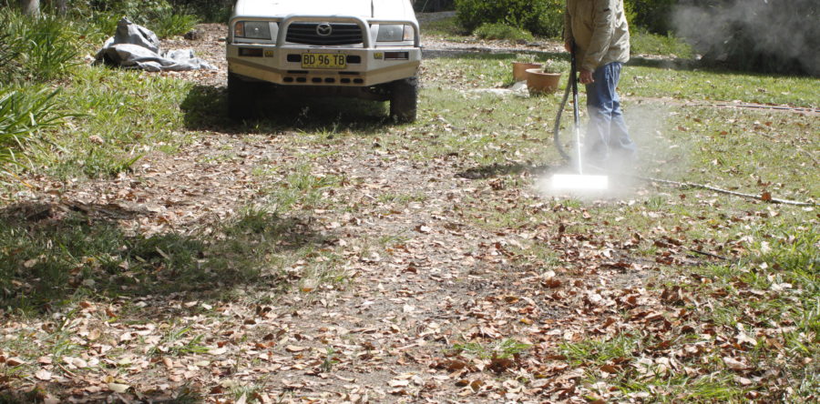 Steam Weeding using WeedTechnics Steamwand Satusteam TM Weed Control